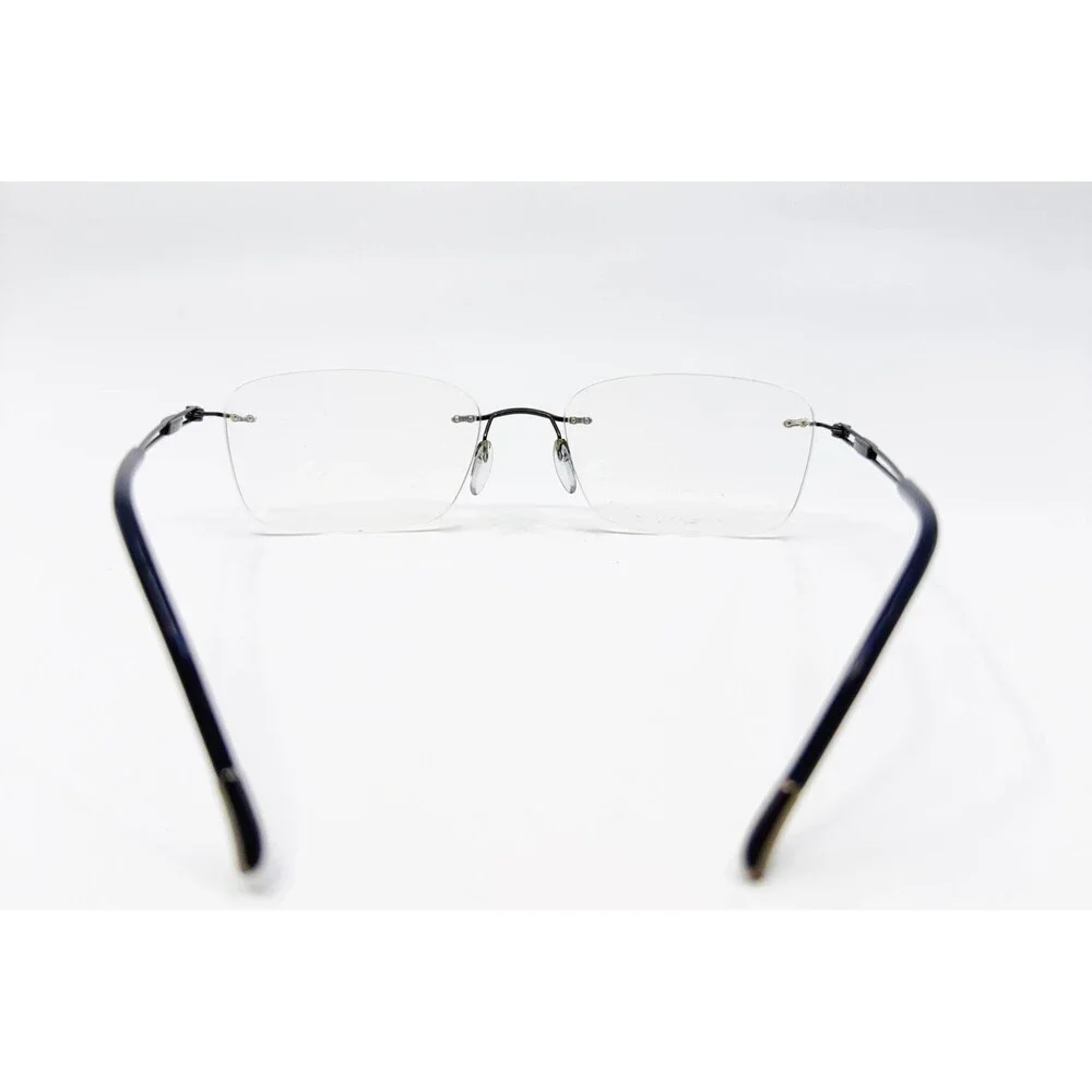 Silhouette Eyeglasses Mens Black Rimless Titan 5227 40 6052 19 145